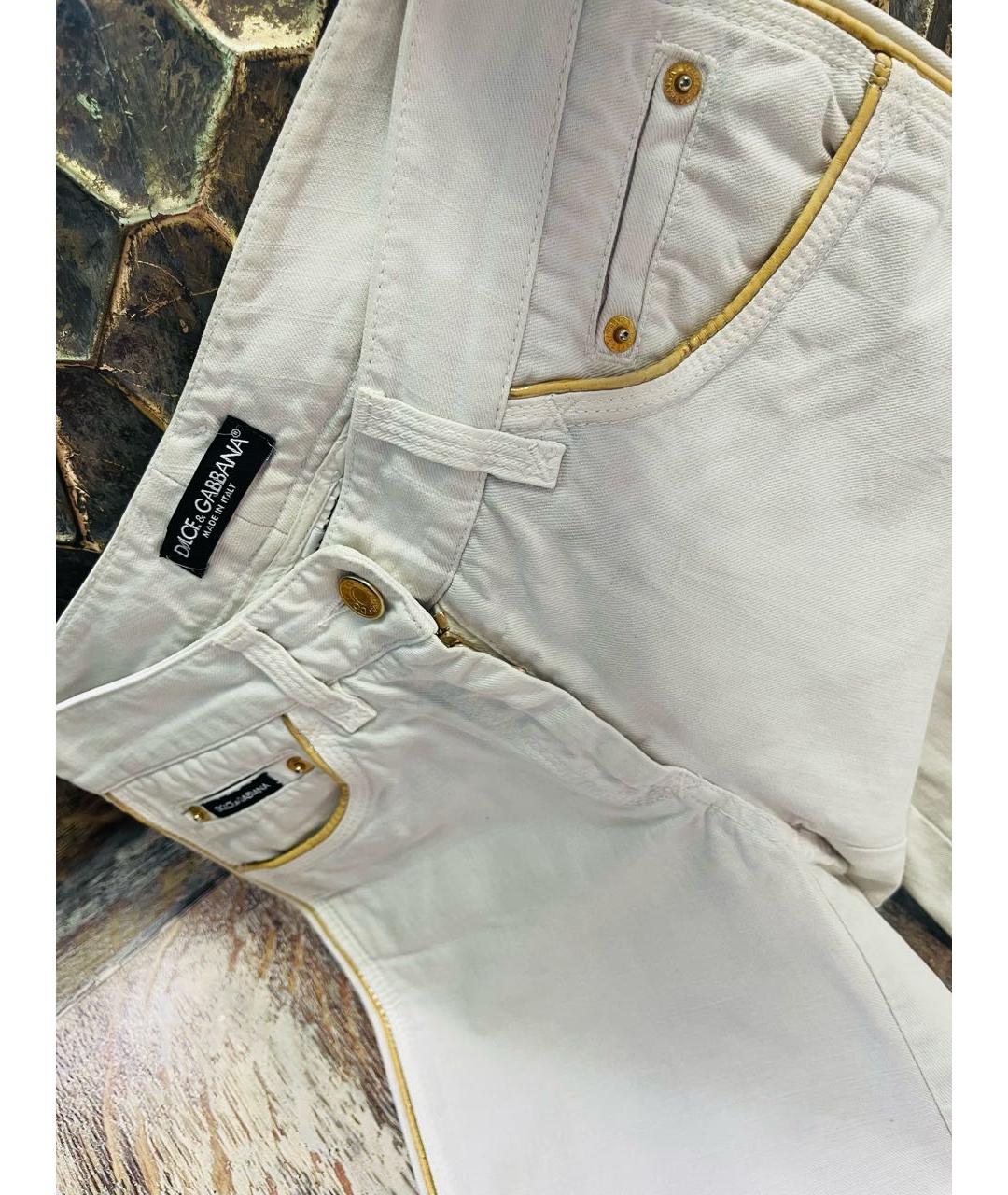 DOLCE&GABBANA Белые бриджи, фото 4