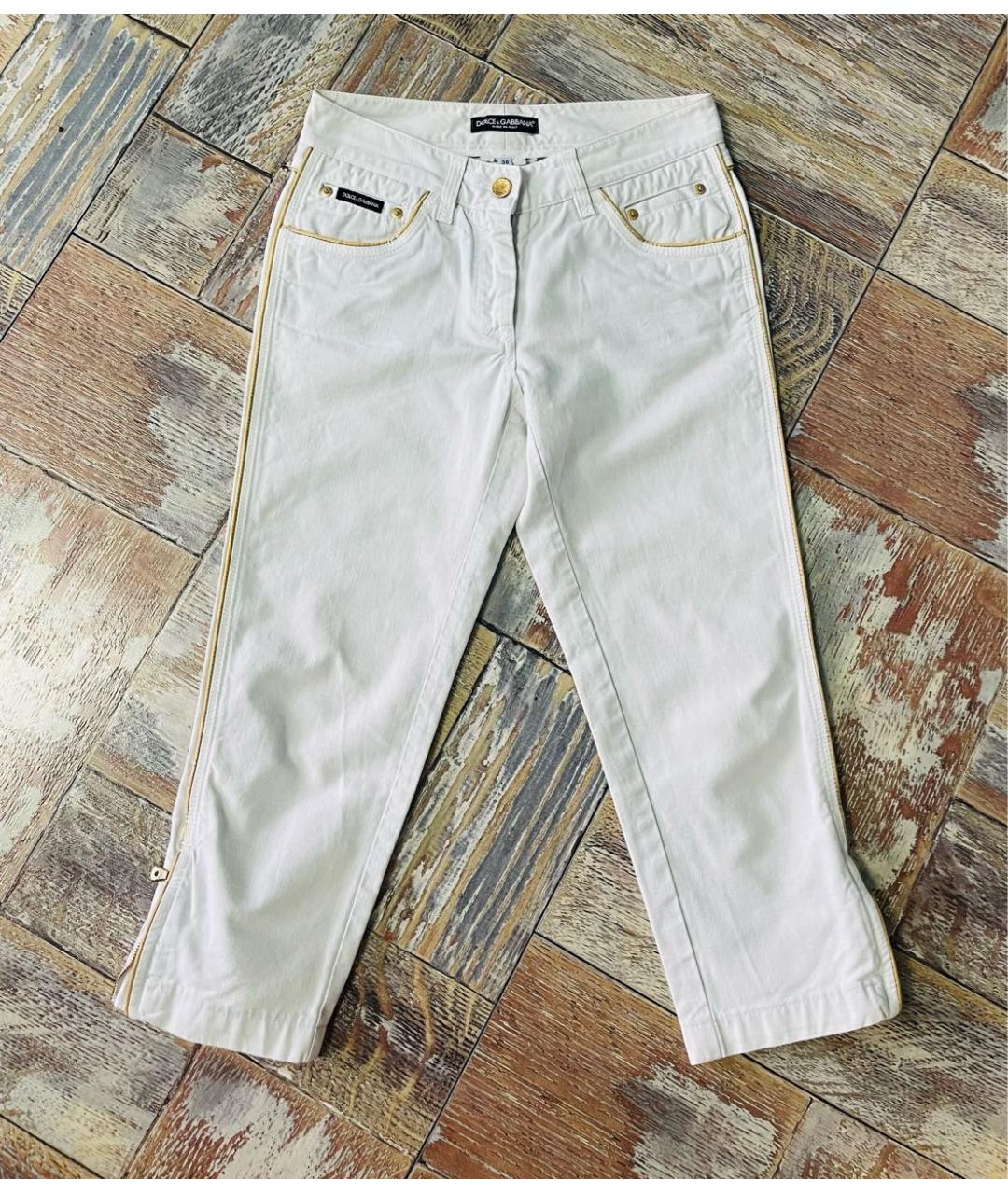 DOLCE&GABBANA Белые бриджи, фото 8