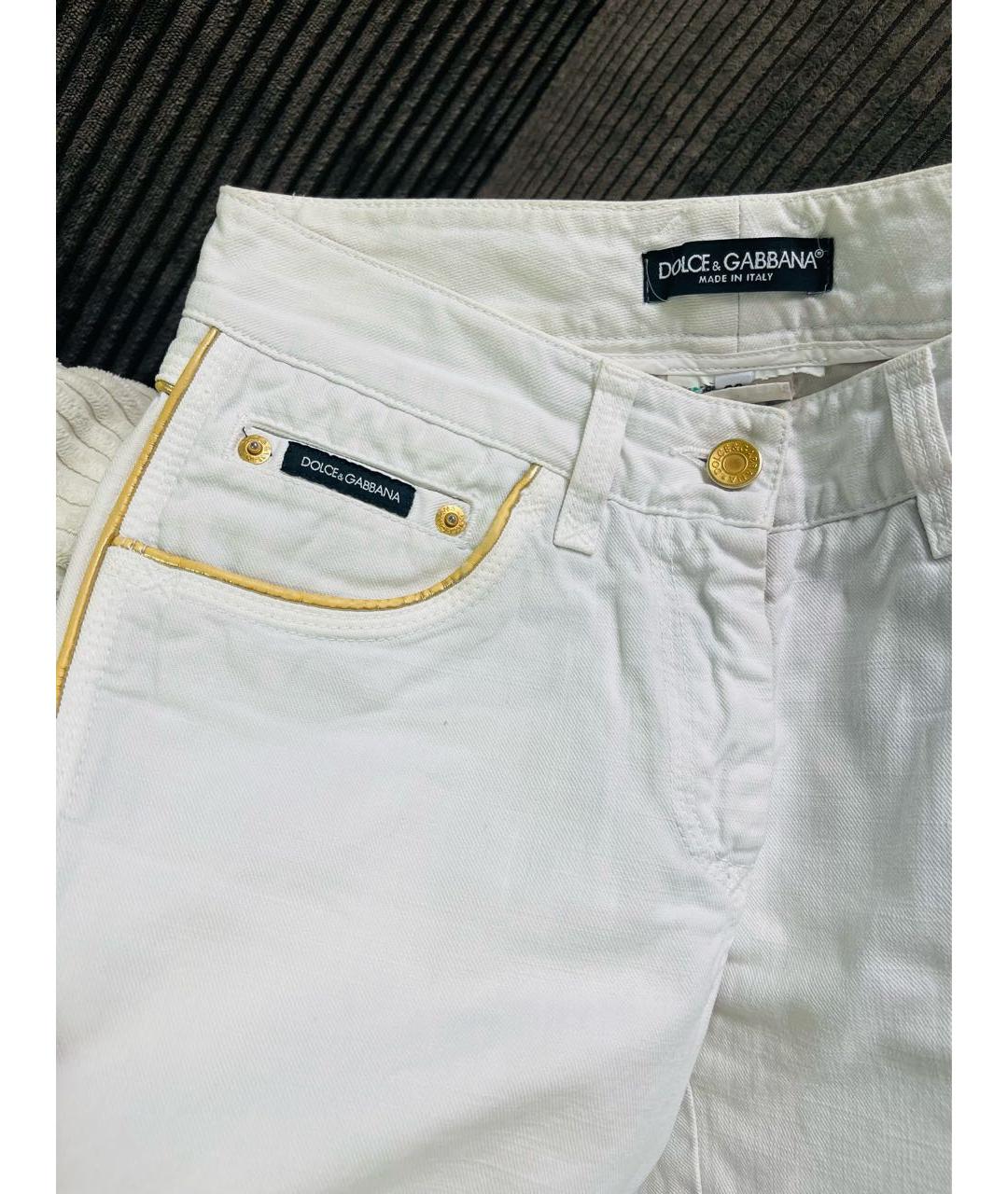 DOLCE&GABBANA Белые бриджи, фото 6