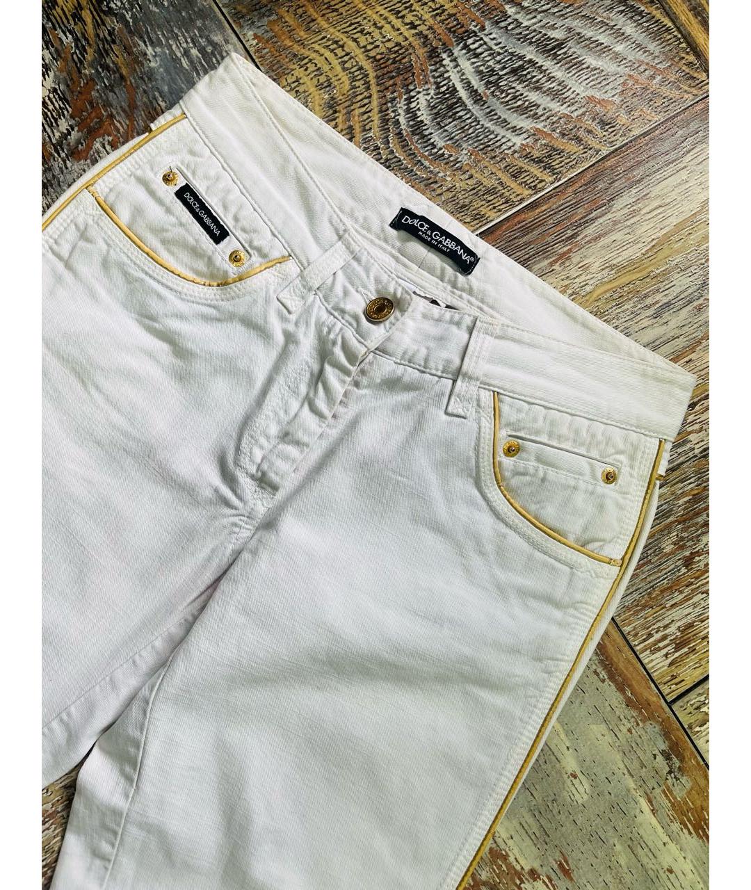 DOLCE&GABBANA Белые бриджи, фото 5