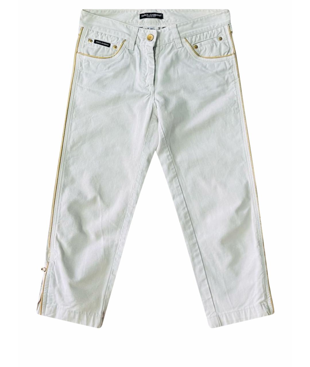 DOLCE&GABBANA Белые бриджи, фото 1