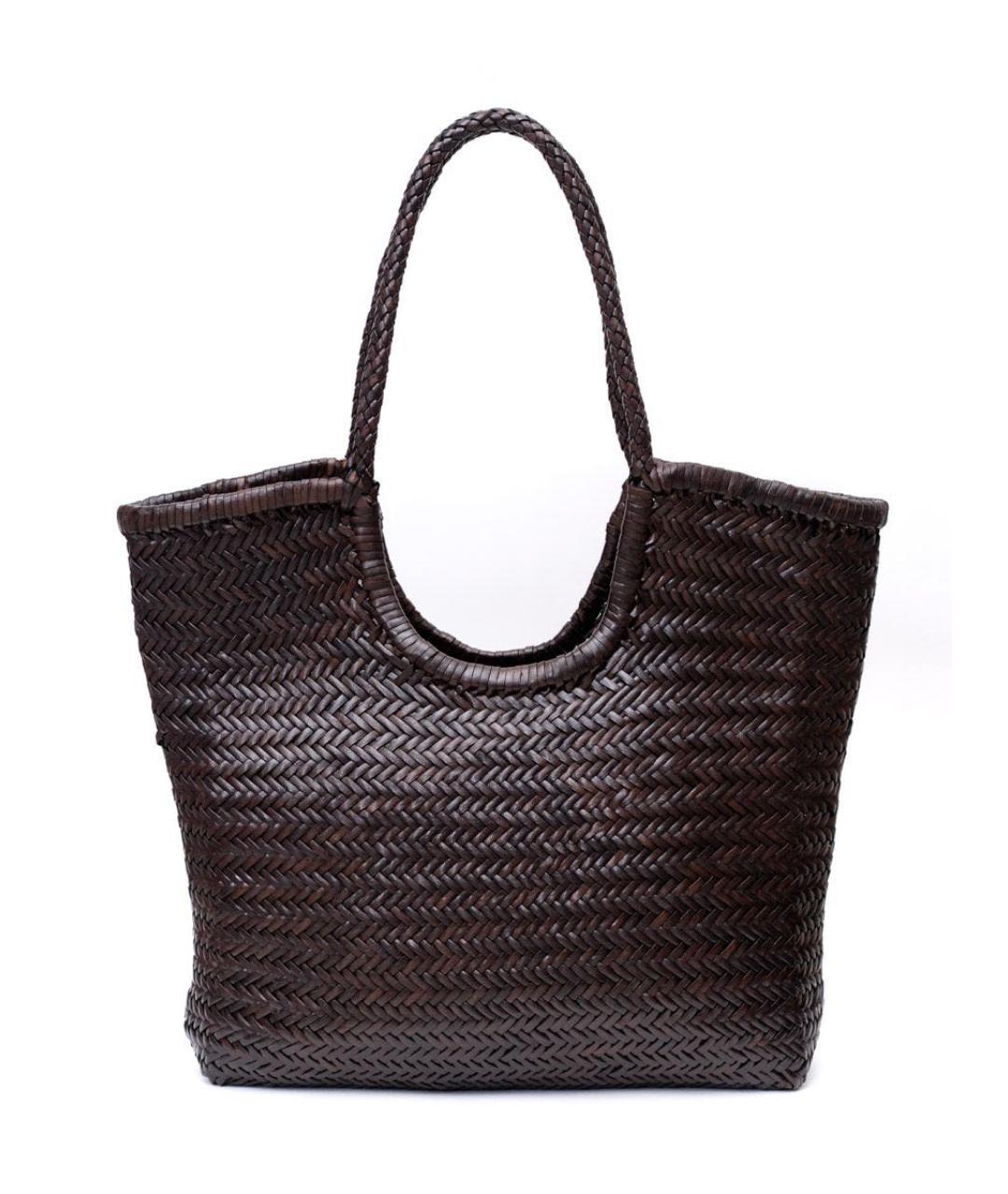 Dragon Diffusion Коричневая кожаная сумка через плечо, фото 1