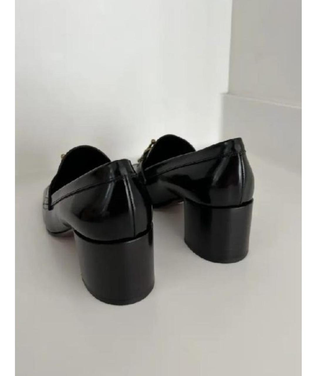 CHRISTIAN DIOR Черные кожаные лоферы, фото 6