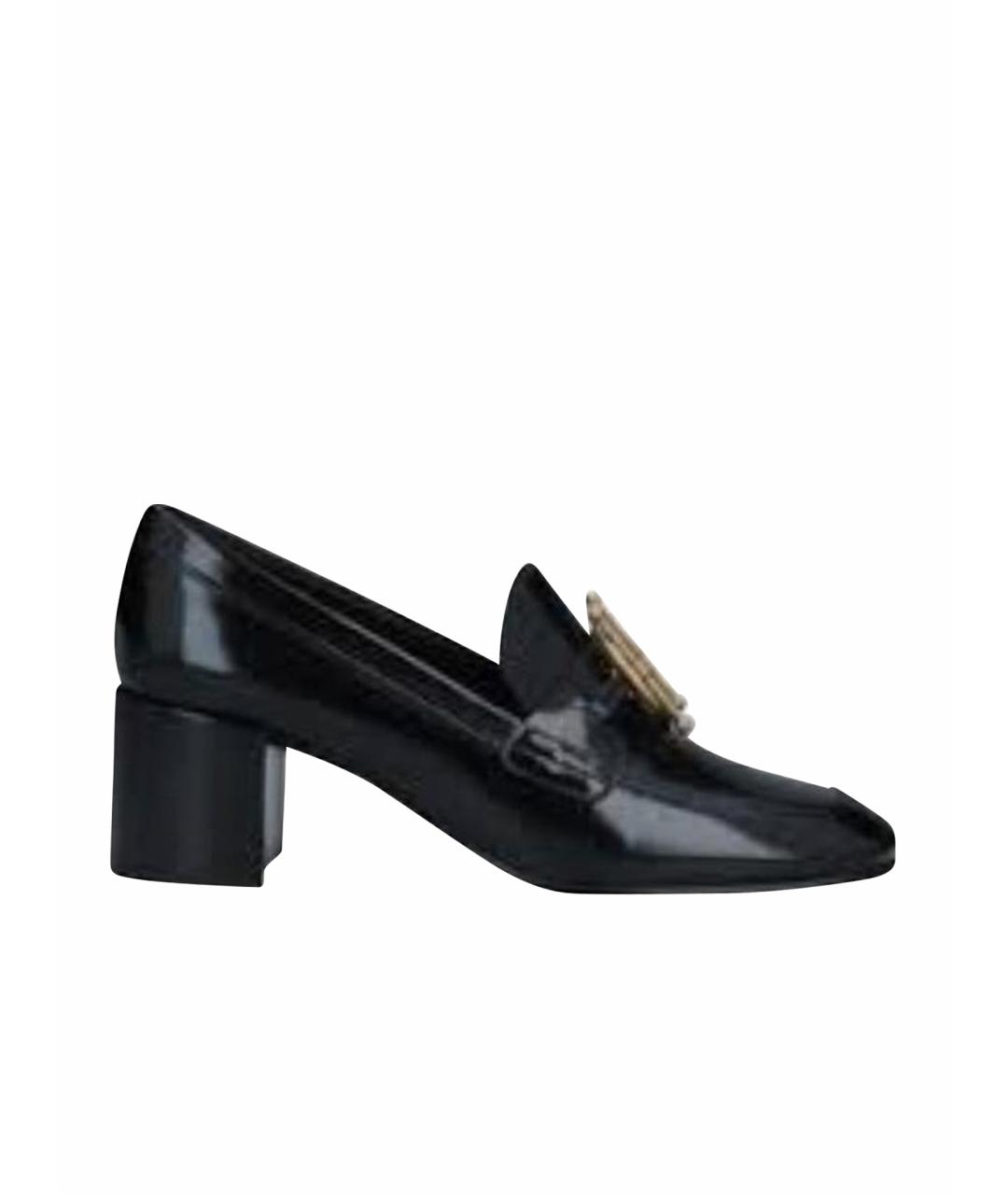 CHRISTIAN DIOR Черные кожаные лоферы, фото 1