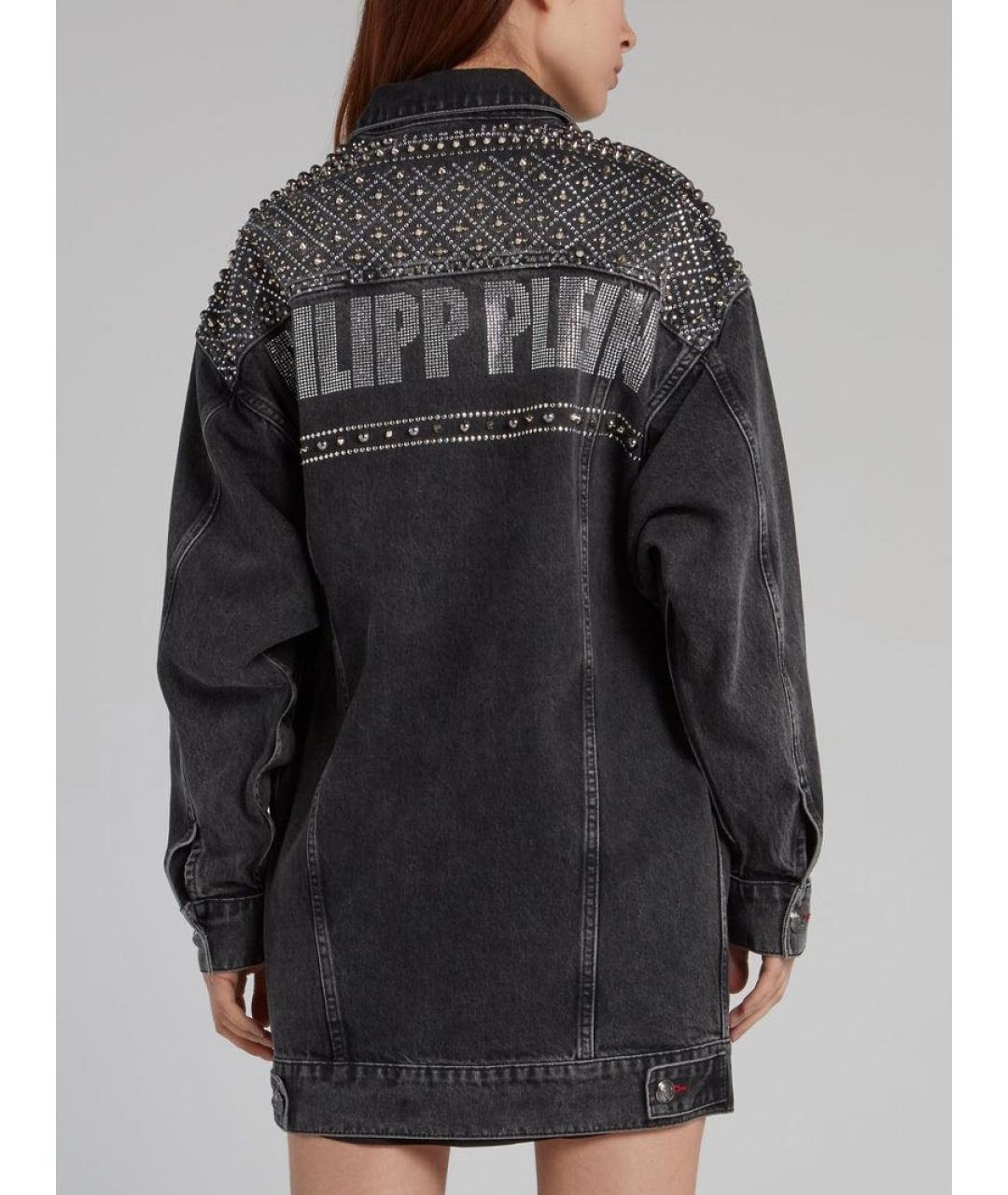 PHILIPP PLEIN Черная деним куртка, фото 2