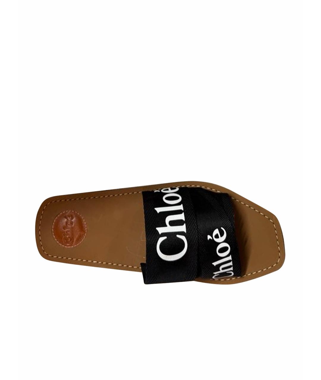 CHLOE Черные шлепанцы, фото 1