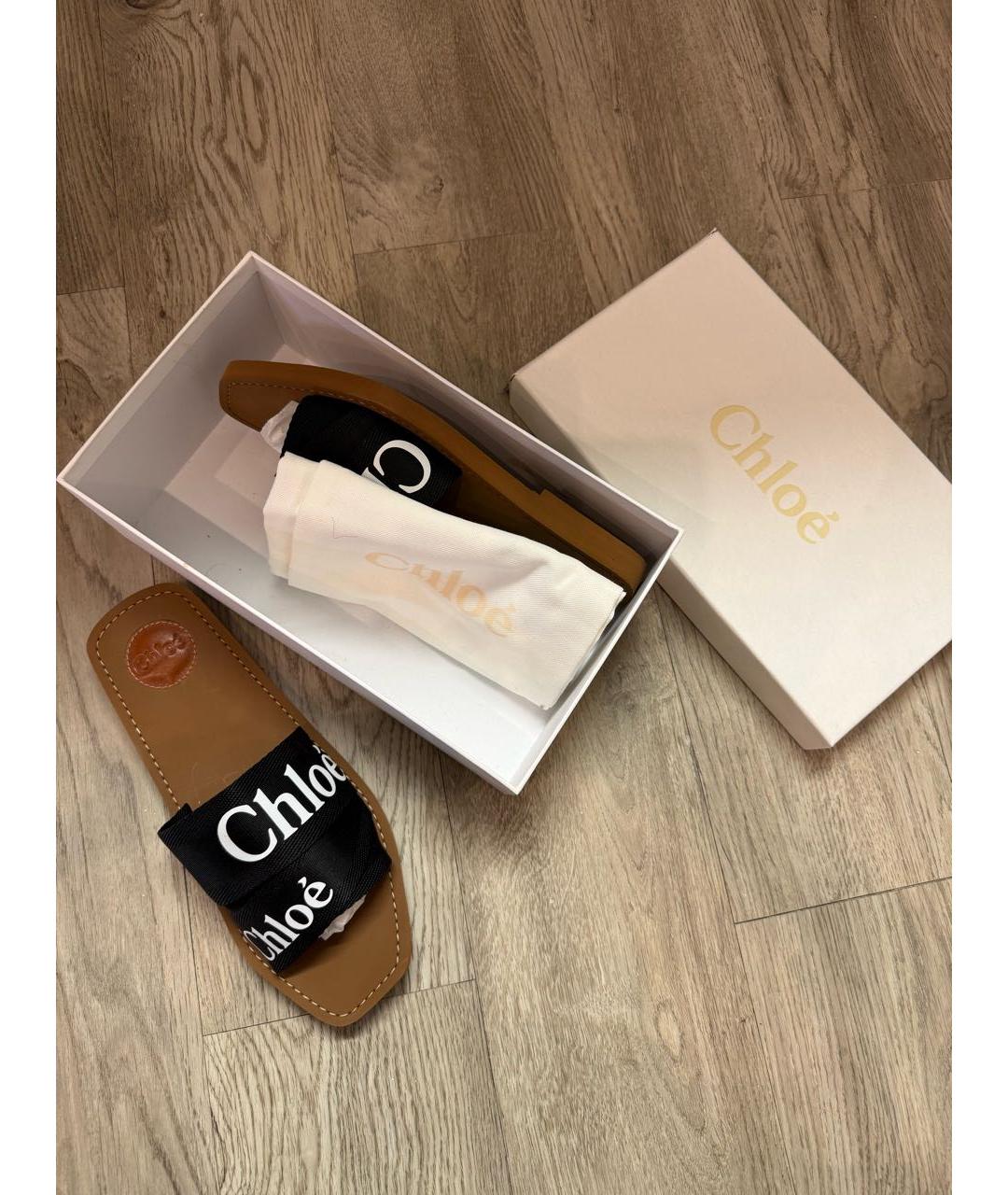 CHLOE Черные шлепанцы, фото 2