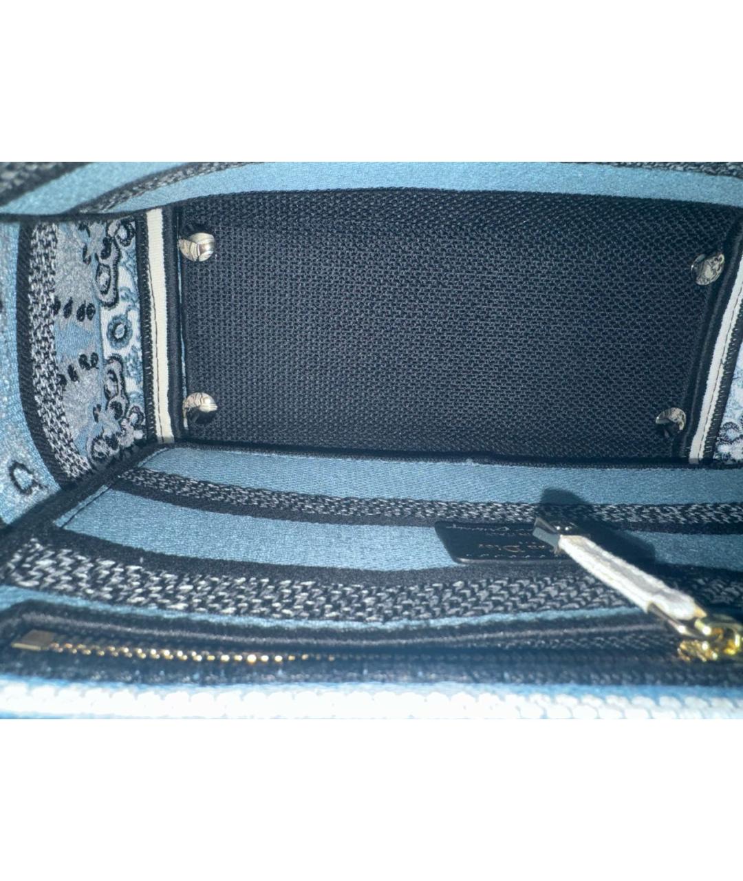CHRISTIAN DIOR Синяя сумка тоут, фото 4
