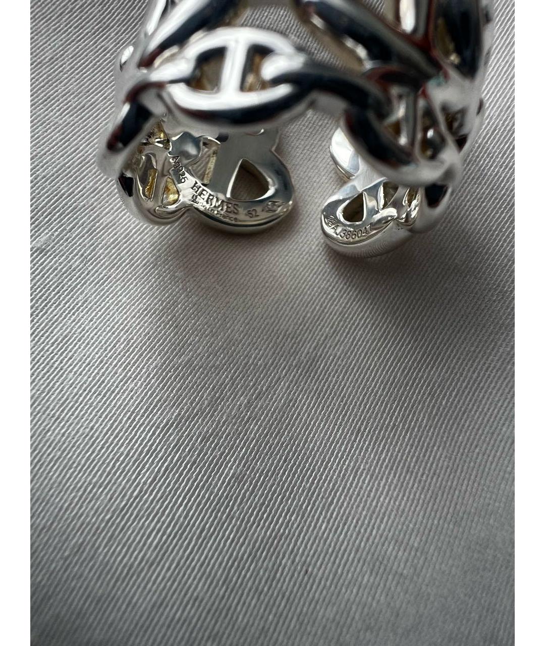 HERMES Серебряное серебряное кольцо, фото 8
