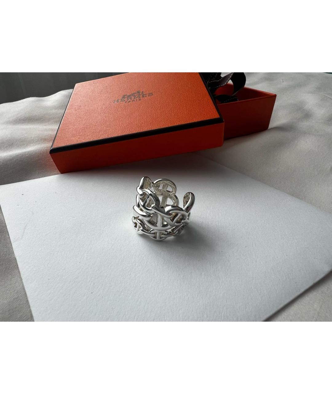 HERMES Серебряное серебряное кольцо, фото 4