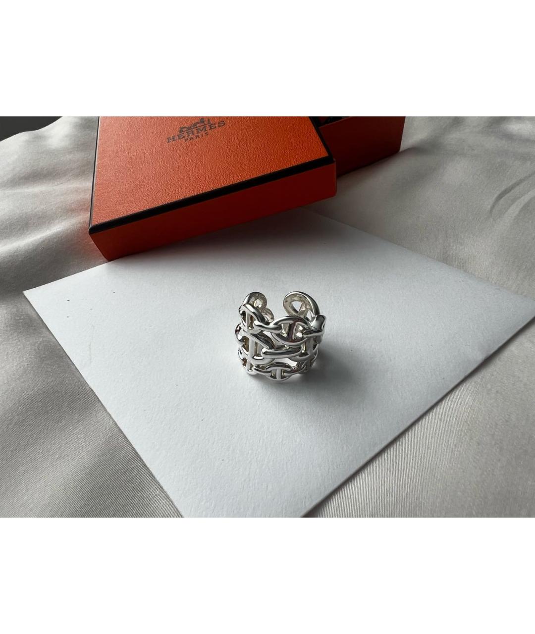 HERMES Серебряное серебряное кольцо, фото 5