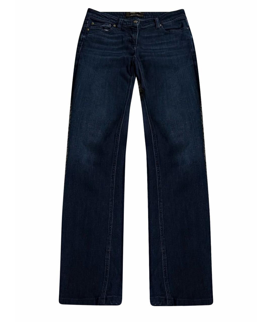 ROBERTO CAVALLI Синие хлопко-эластановые джинсы, фото 1