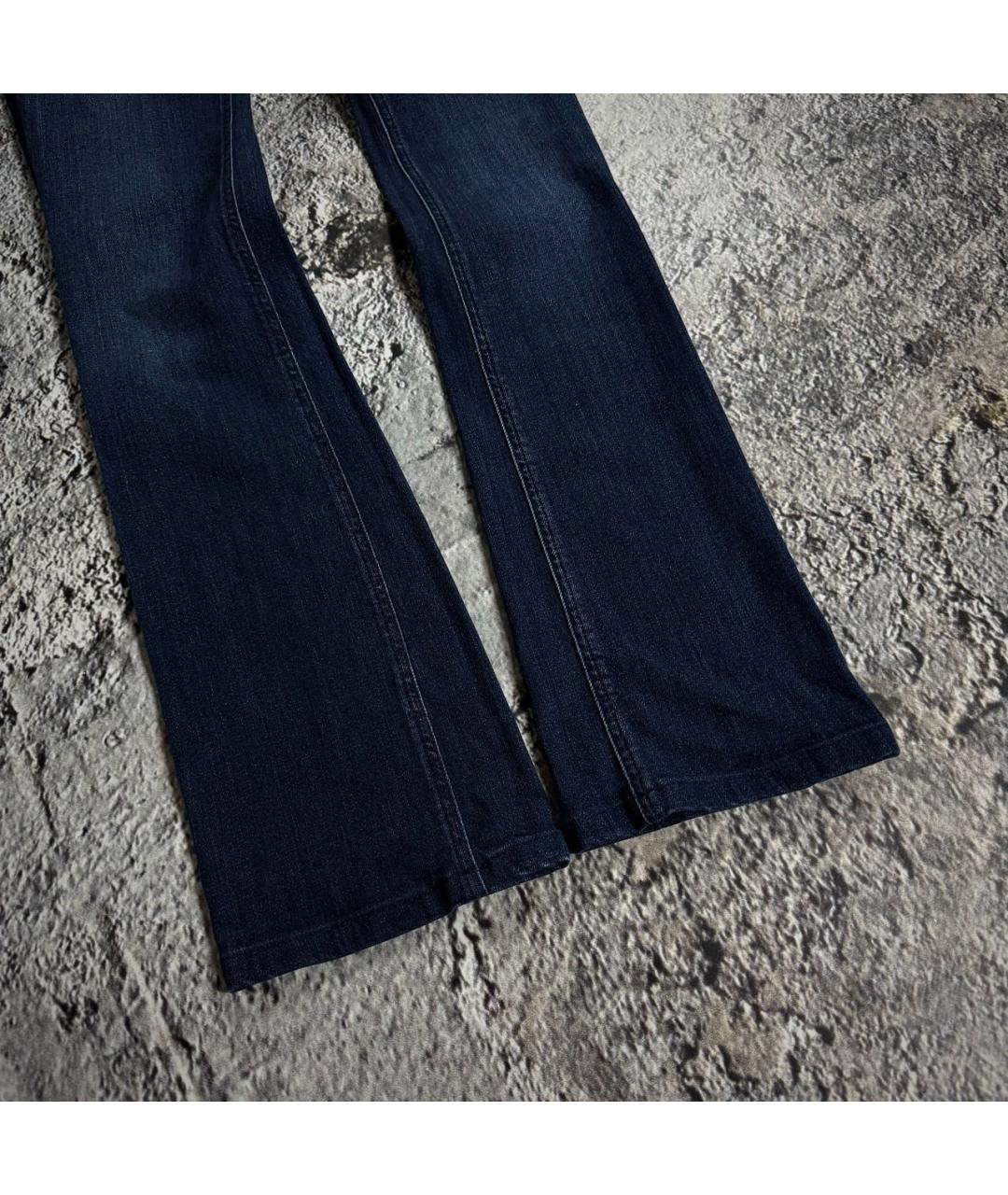 ROBERTO CAVALLI Синие хлопко-эластановые джинсы, фото 4