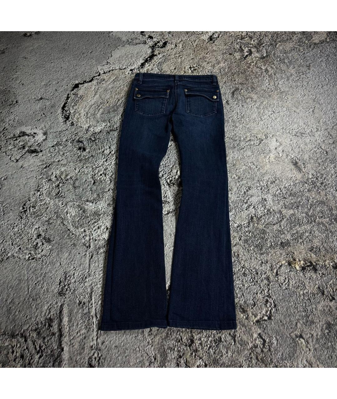 ROBERTO CAVALLI Синие хлопко-эластановые джинсы, фото 2