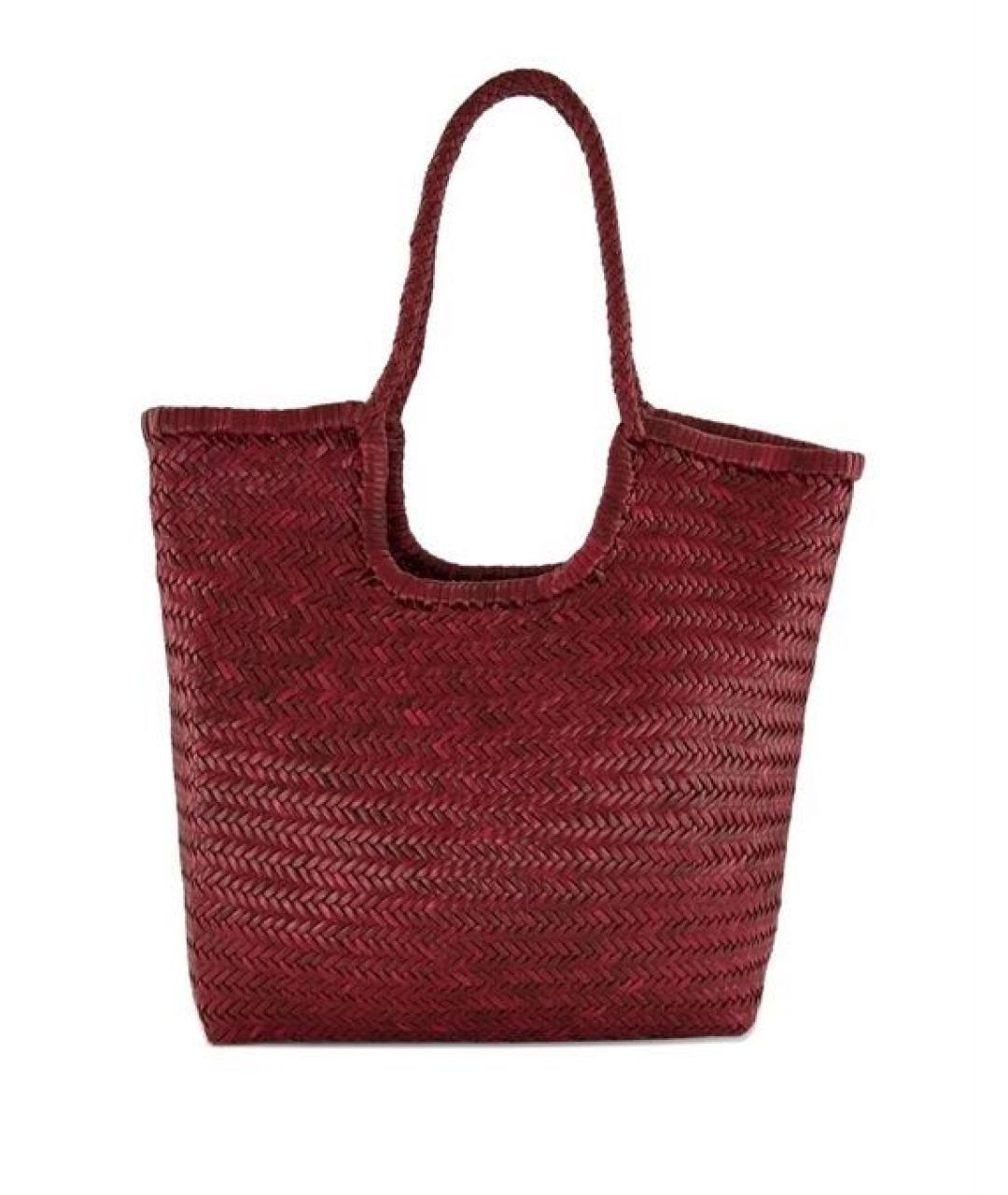 Dragon Diffusion Бордовая кожаная сумка через плечо, фото 1