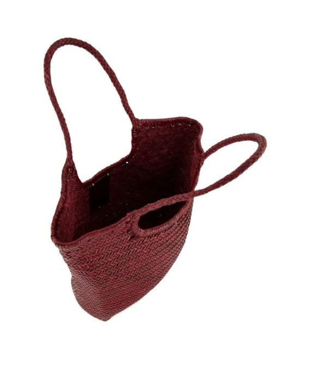 Dragon Diffusion Бордовая кожаная сумка через плечо, фото 4