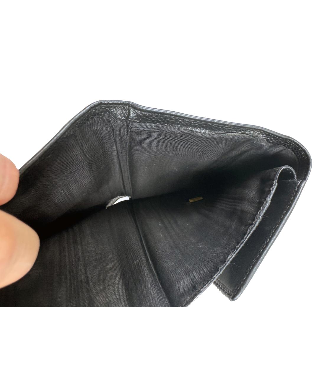 CHANEL Черный кожаный кошелек, фото 8