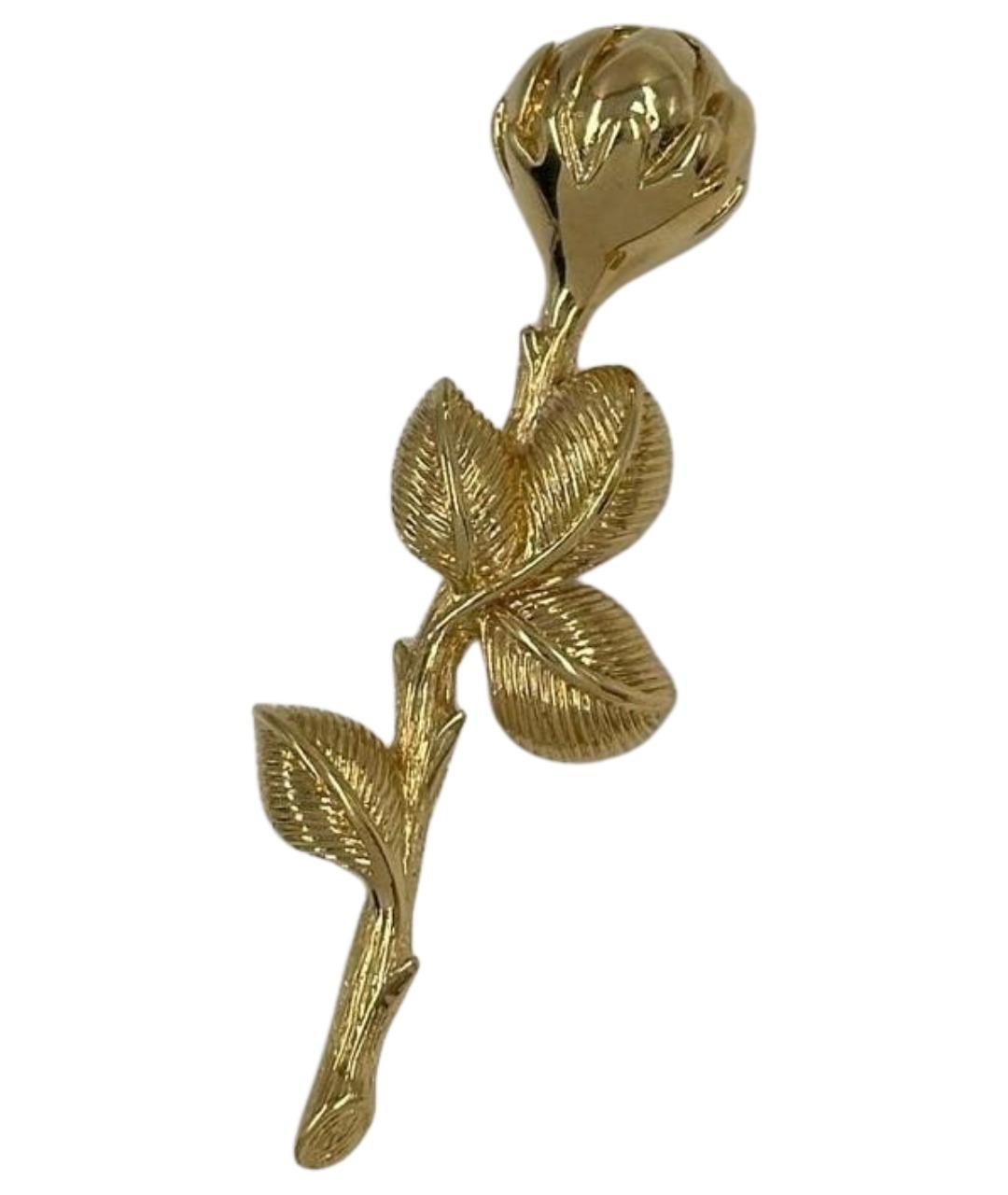 CHRISTIAN DIOR Золотая позолоченная булавка / брошь, фото 1