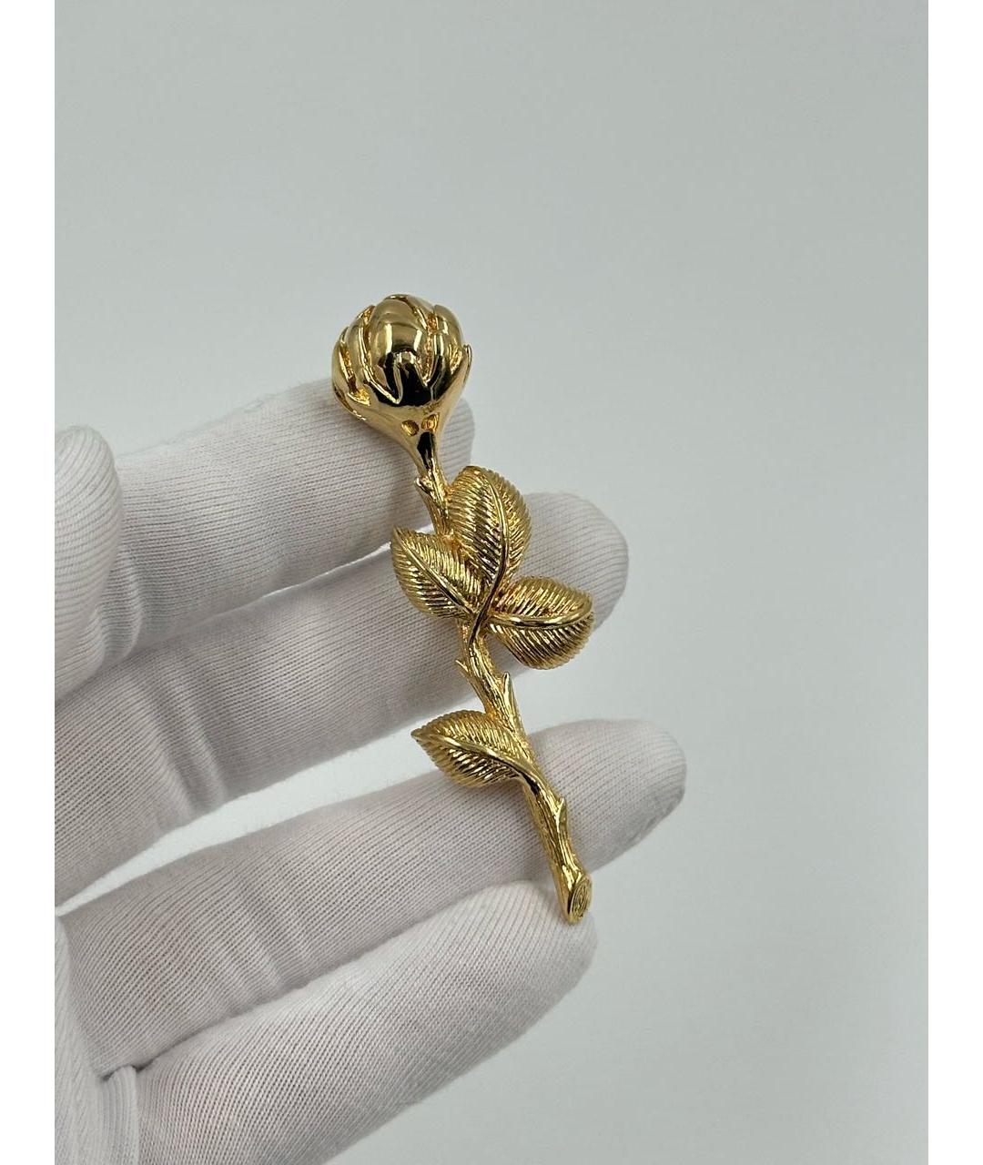 CHRISTIAN DIOR Золотая позолоченная булавка / брошь, фото 2