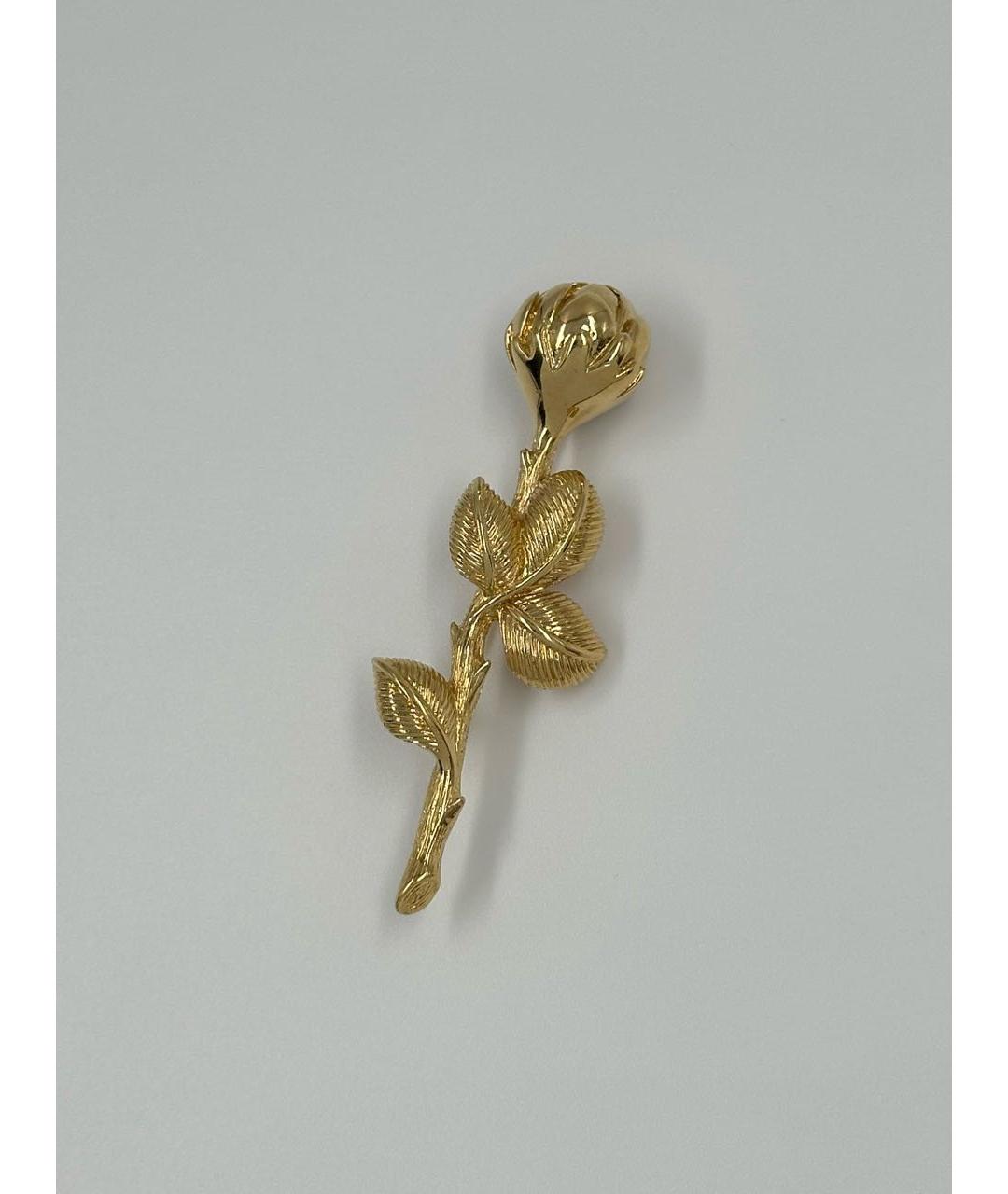 CHRISTIAN DIOR Золотая позолоченная булавка / брошь, фото 7