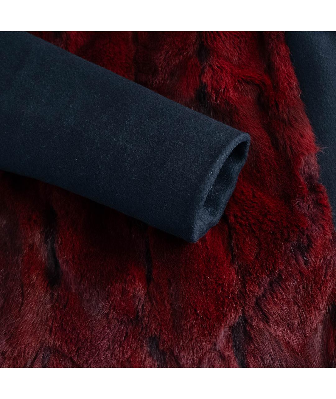 PRADA Бордовое полиэстеровое пальто, фото 5