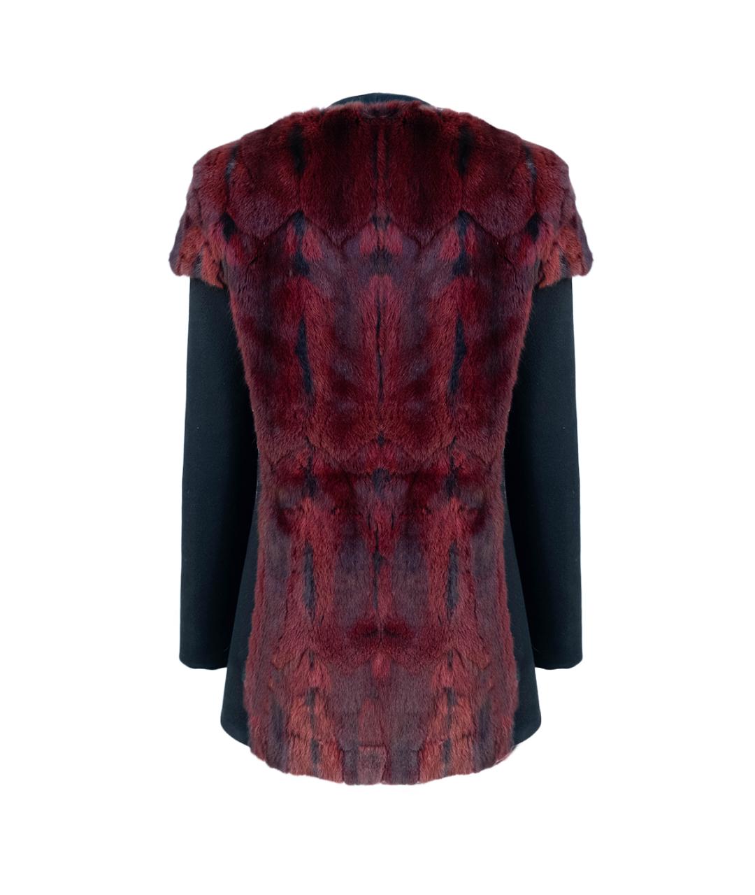 PRADA Бордовое полиэстеровое пальто, фото 2