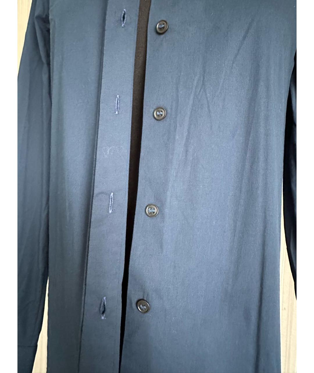 JIL SANDER Темно-синее хлопковое повседневное платье, фото 3