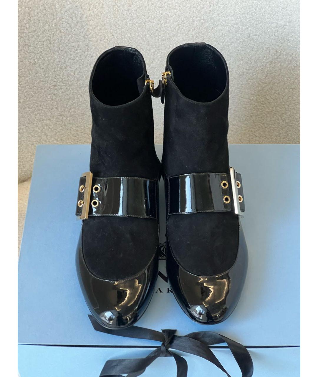 LANVIN Черные кожаные ботильоны, фото 2