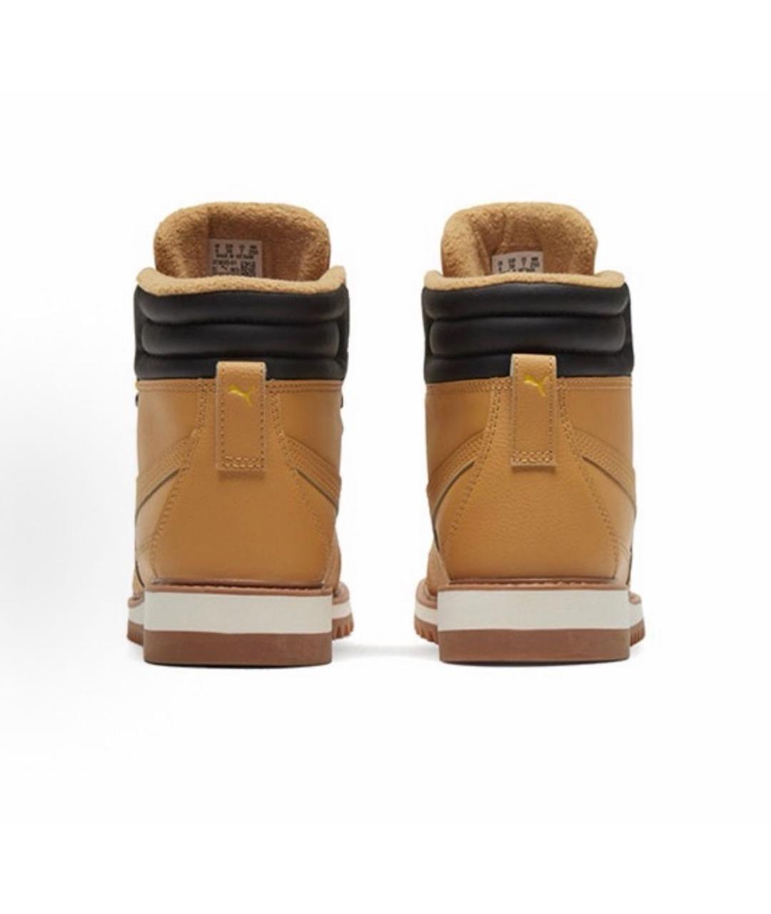 PUMA Коричневые ботинки из искусственной кожи, фото 4