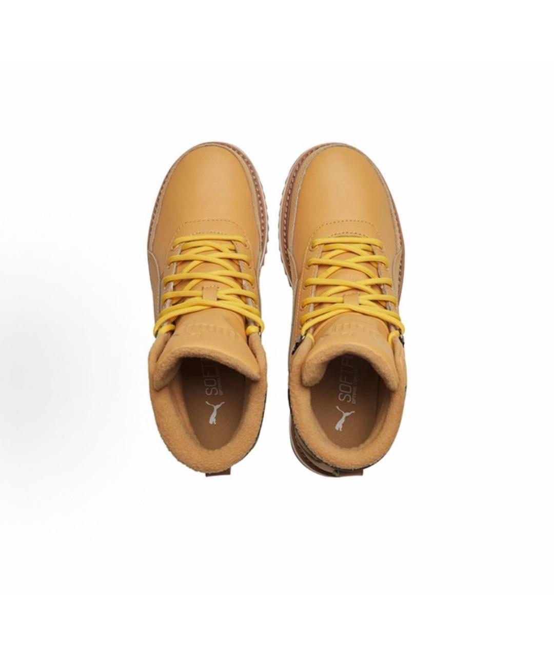 PUMA Коричневые ботинки из искусственной кожи, фото 3