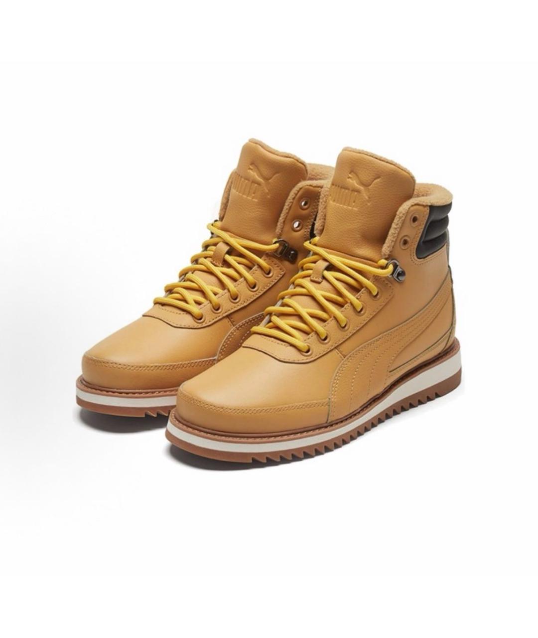 PUMA Коричневые ботинки из искусственной кожи, фото 2