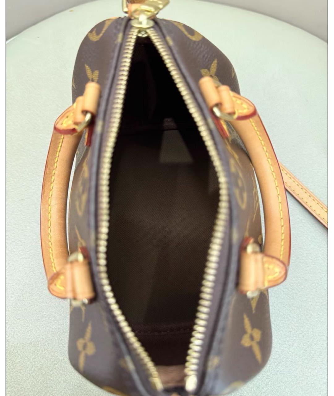LOUIS VUITTON Коричневая сумка с короткими ручками, фото 4