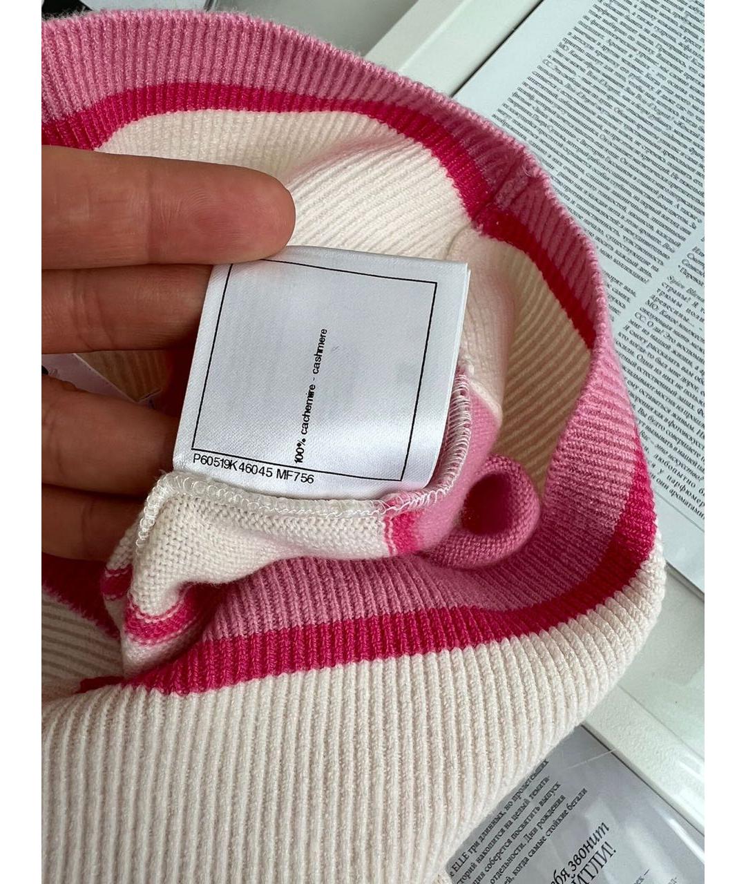CHANEL Розовая кашемировая юбка миди, фото 7