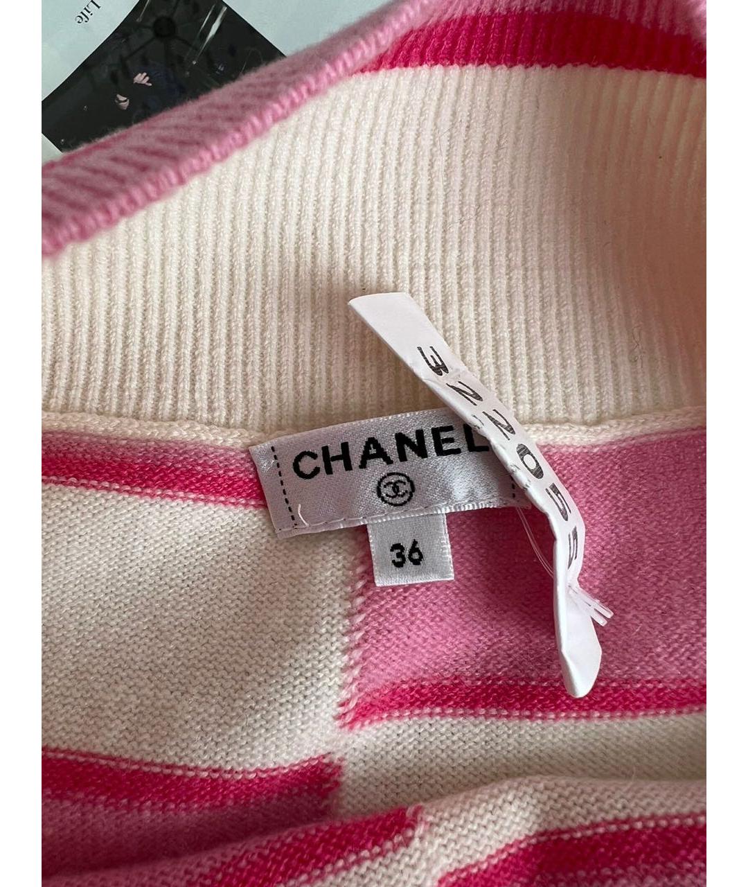 CHANEL Розовая кашемировая юбка миди, фото 4