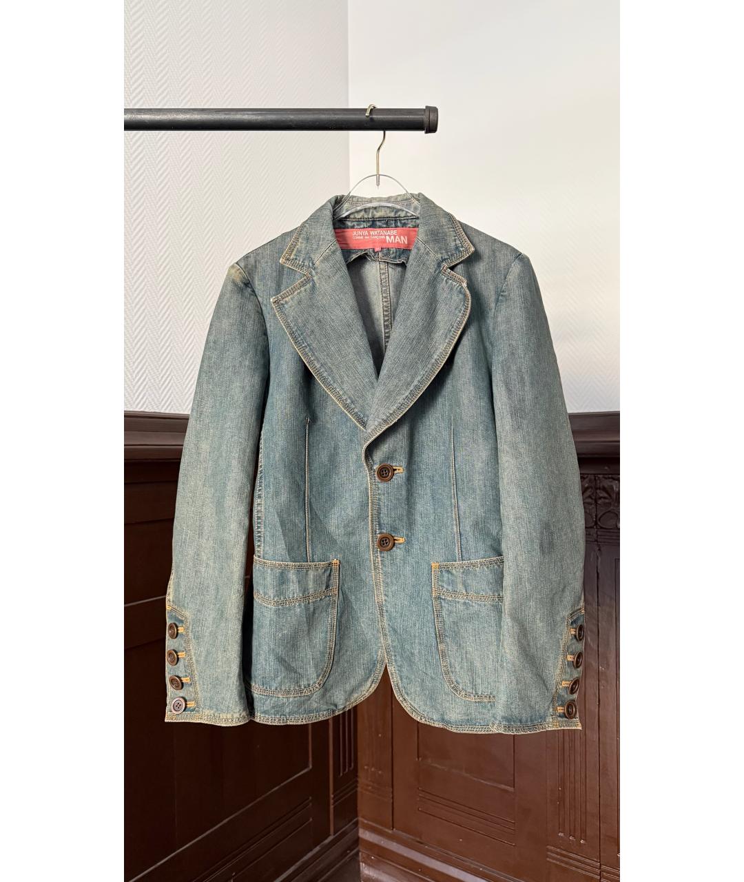 JUNYA WATANABE COMME DES GARÇONS Голубая деним куртка, фото 6