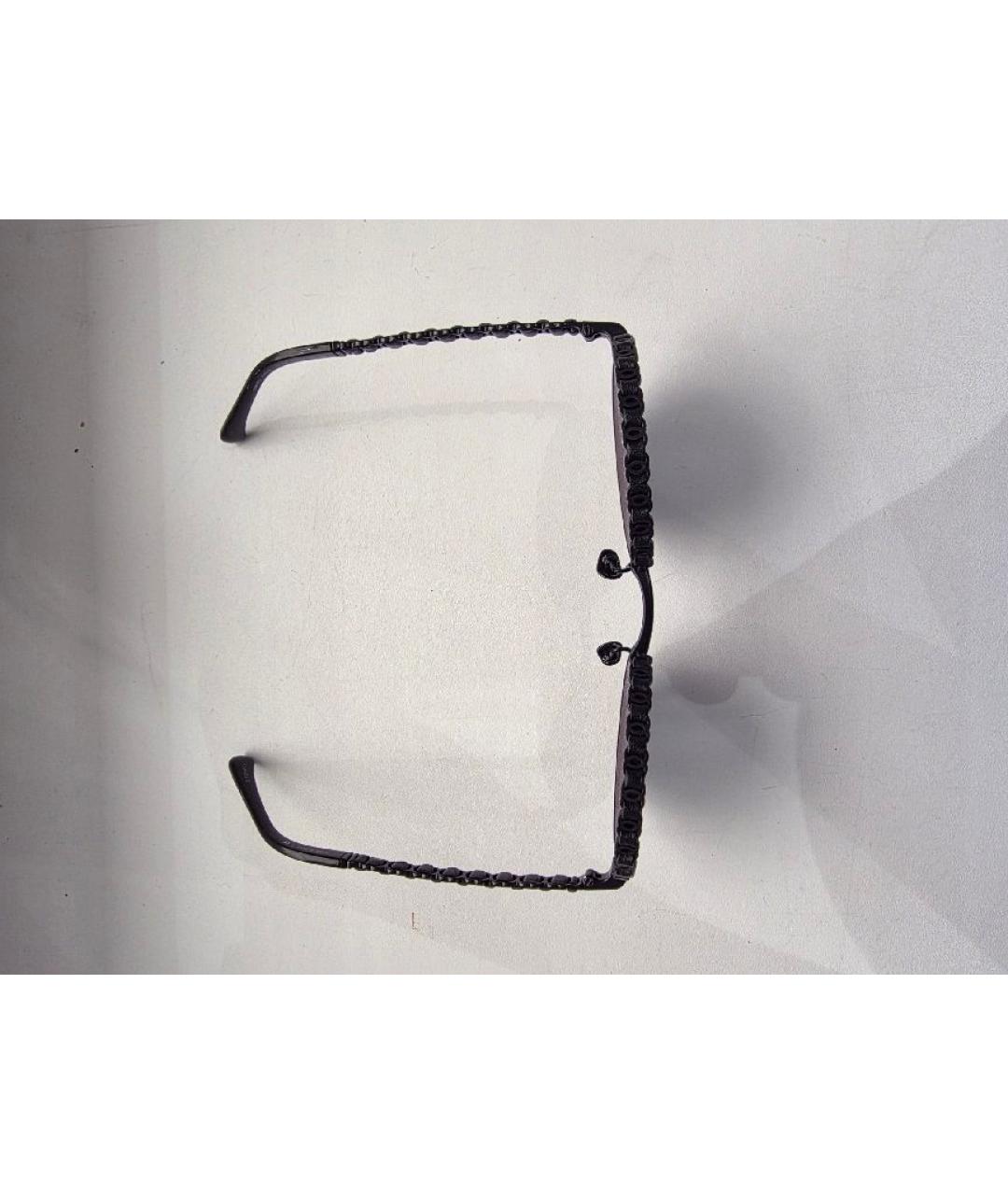 CHANEL Черные металлические солнцезащитные очки, фото 3