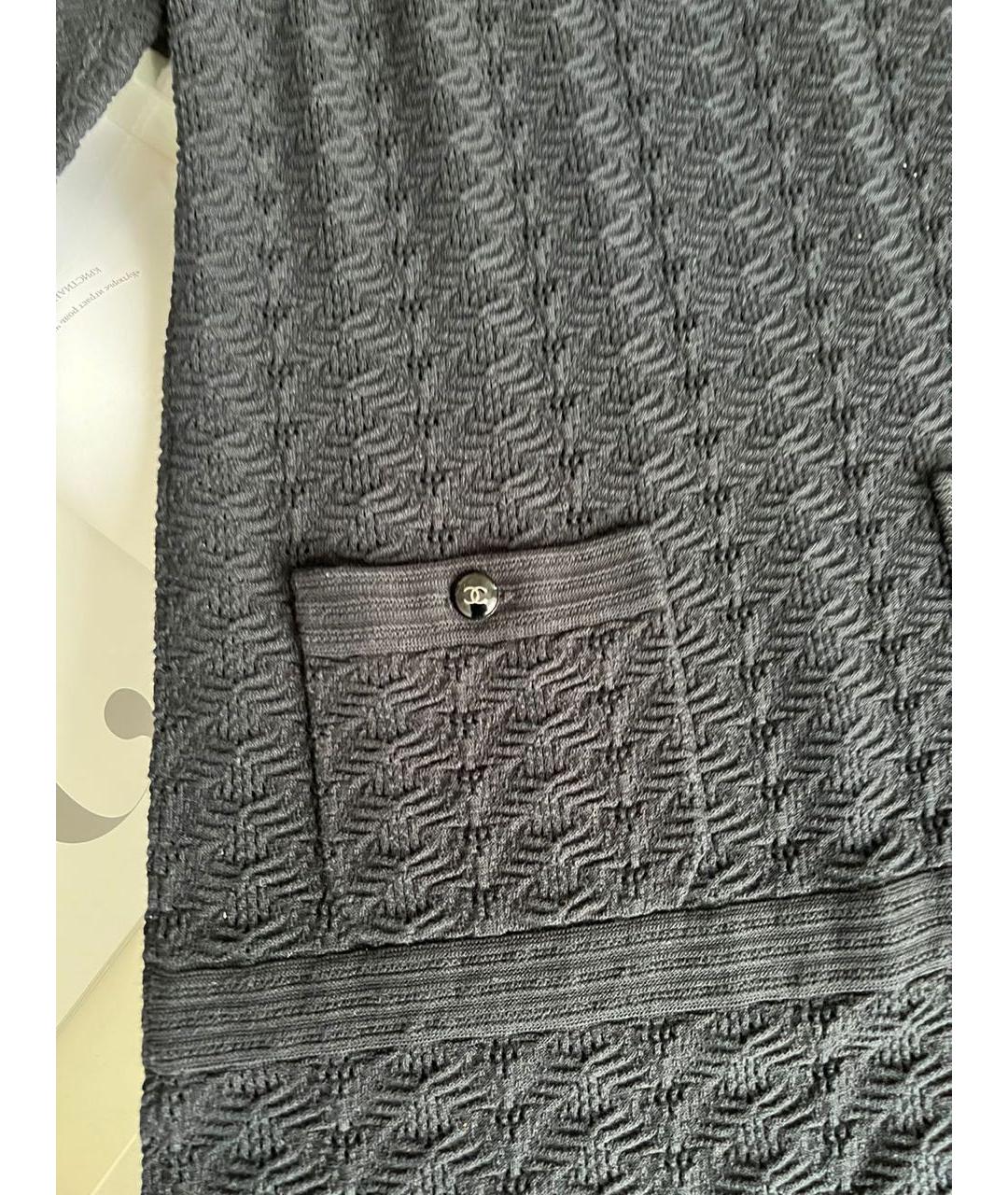 CHANEL Черное повседневное платье, фото 4