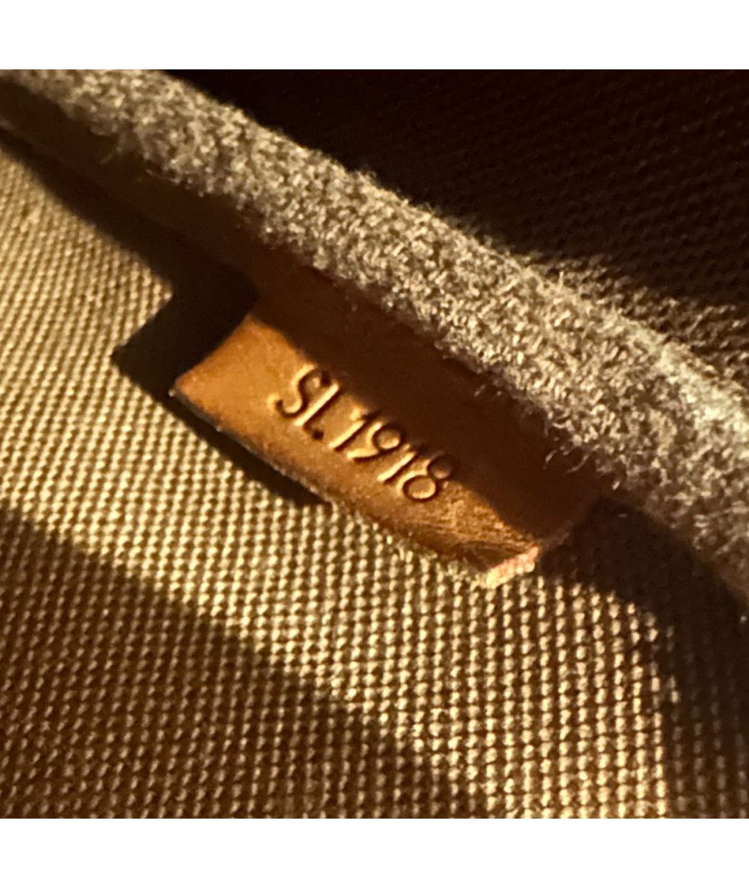 LOUIS VUITTON Коричневая сумка с короткими ручками из искусственной кожи, фото 7