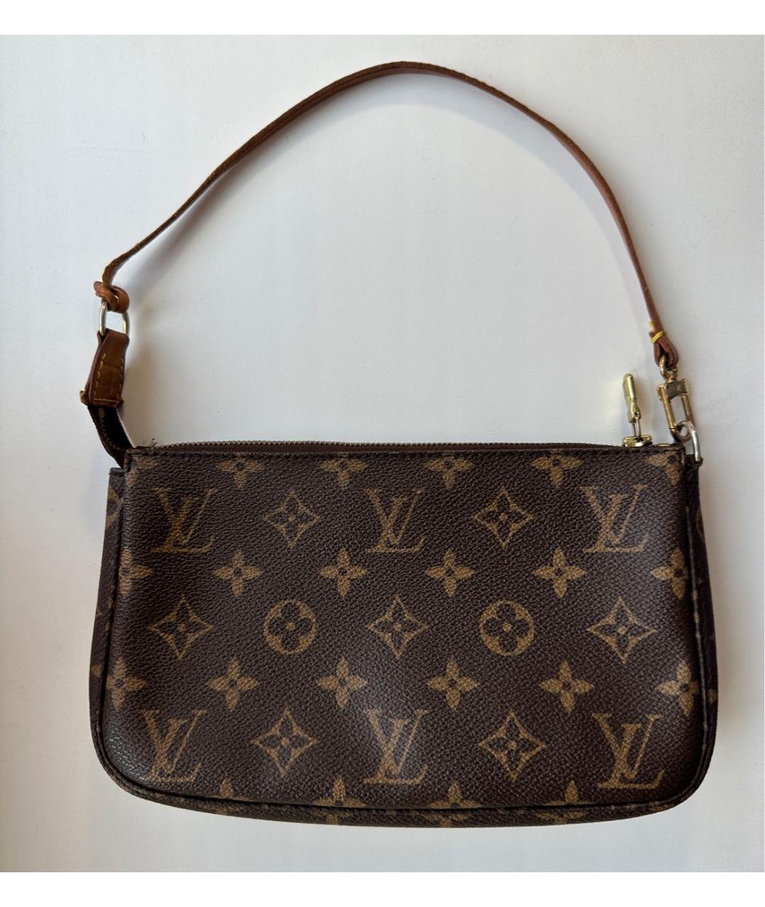 LOUIS VUITTON Коричневая сумка с короткими ручками из искусственной кожи, фото 2