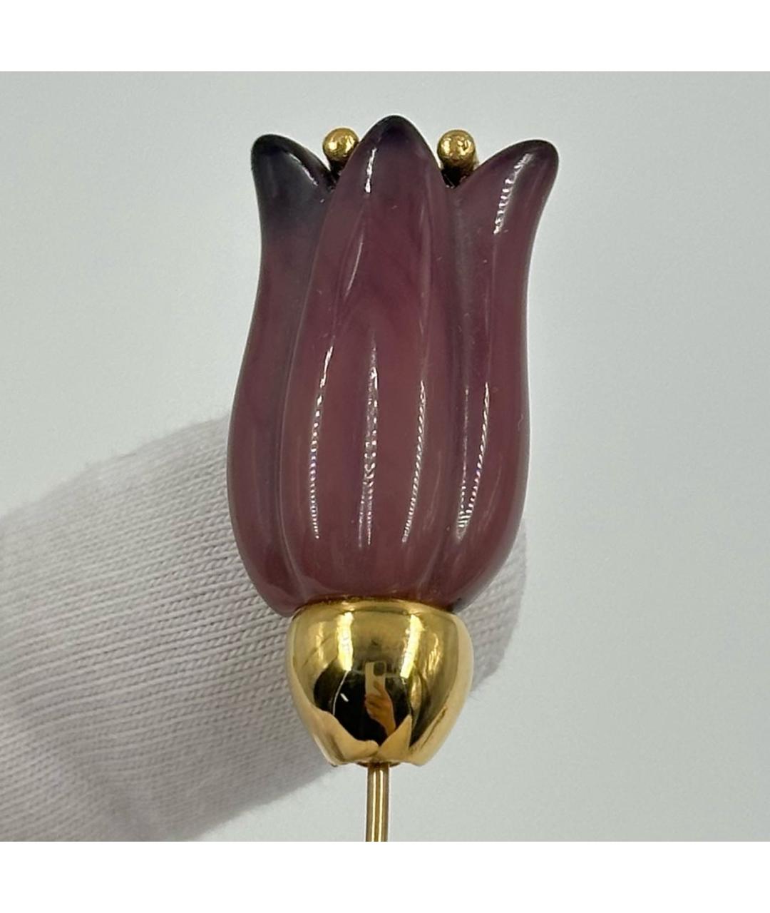 GIVENCHY Фиолетовая пластиковая булавка / брошь, фото 3