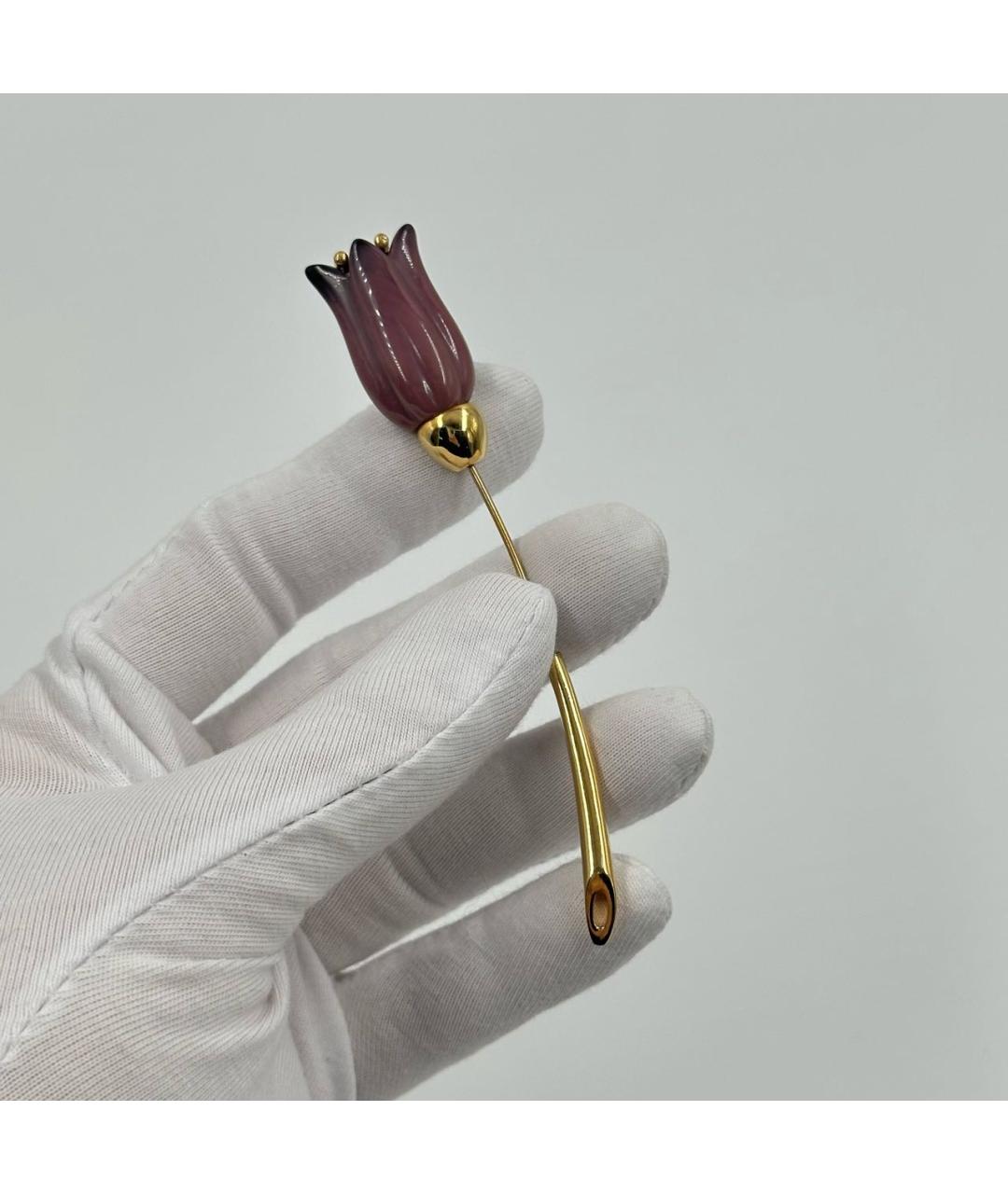 GIVENCHY Фиолетовая пластиковая булавка / брошь, фото 2