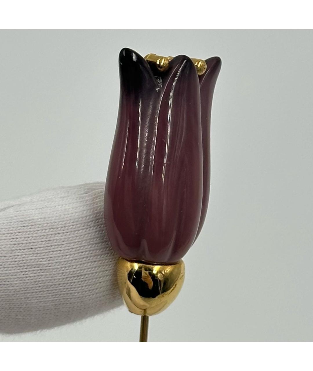 GIVENCHY Фиолетовая пластиковая булавка / брошь, фото 4