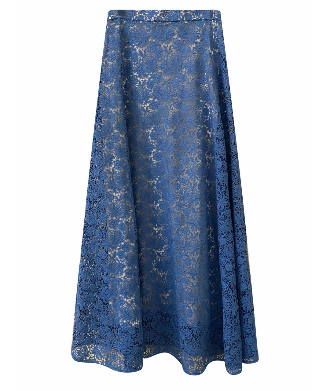 P.A.R.O.S.H. Голубая кружевная юбка макси, фото 1