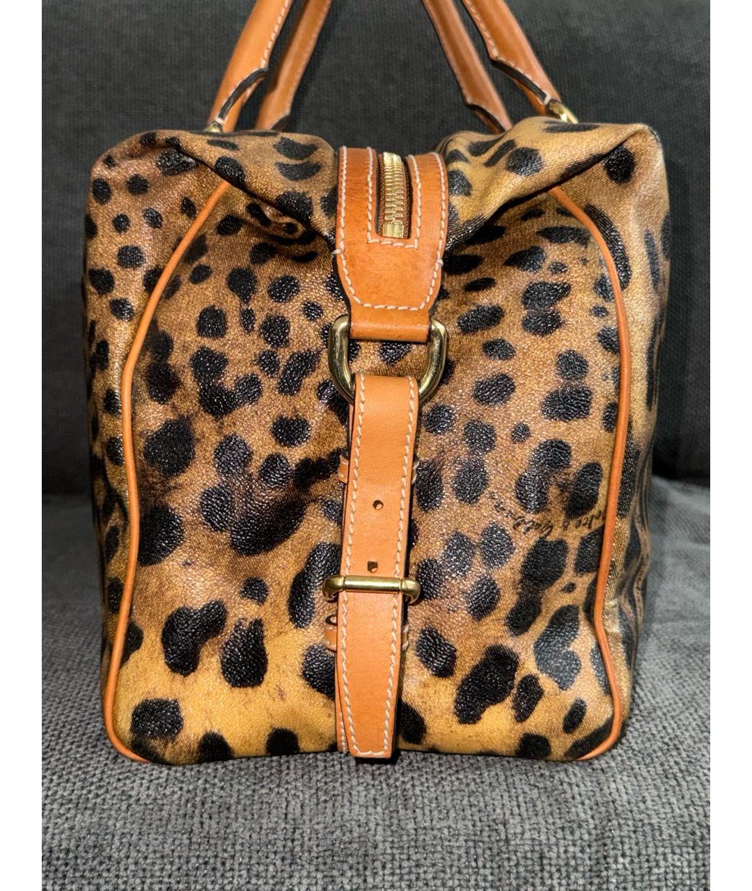 DOLCE&GABBANA Коричневая сумка с короткими ручками из искусственной кожи, фото 6