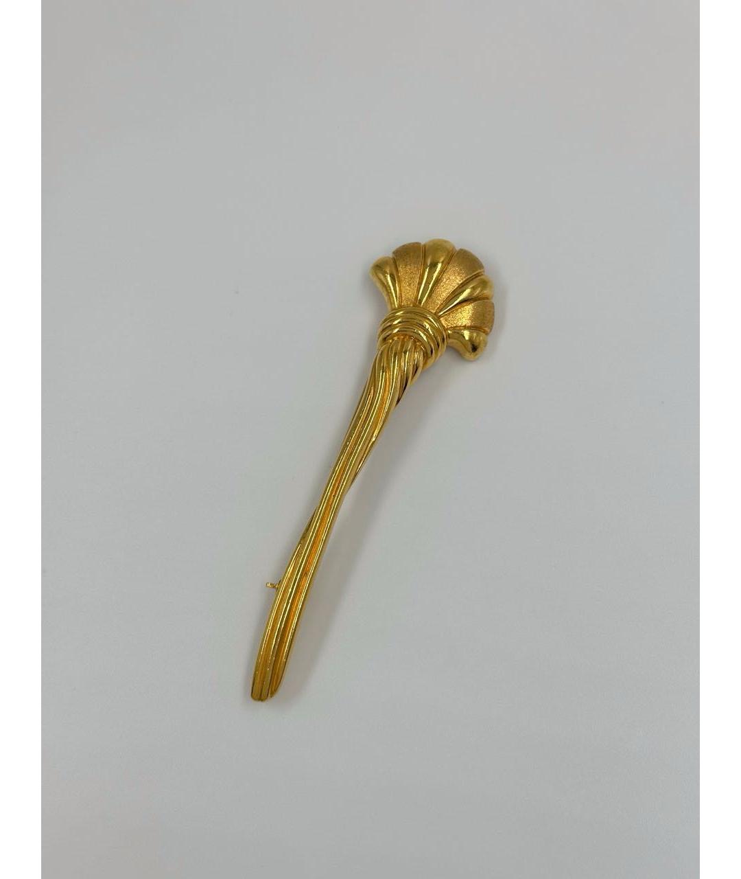 LANVIN Золотая позолоченная булавка / брошь, фото 8