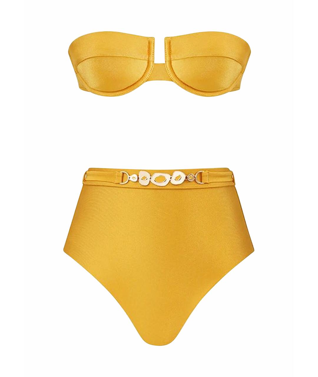 ZIMMERMANN Желтый полиамидовый купальник, фото 1