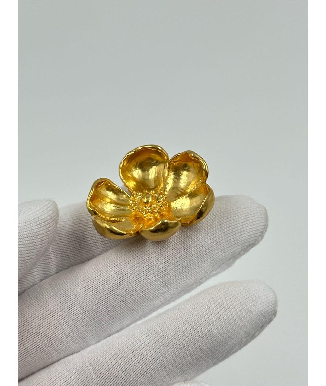 KENZO Золотая позолоченная булавка / брошь, фото 3