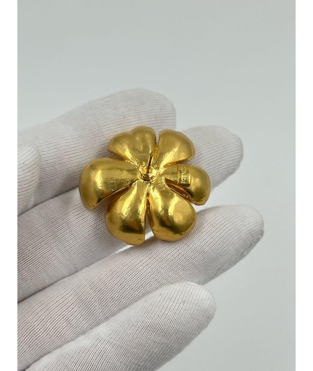 KENZO Золотая позолоченная булавка / брошь, фото 6