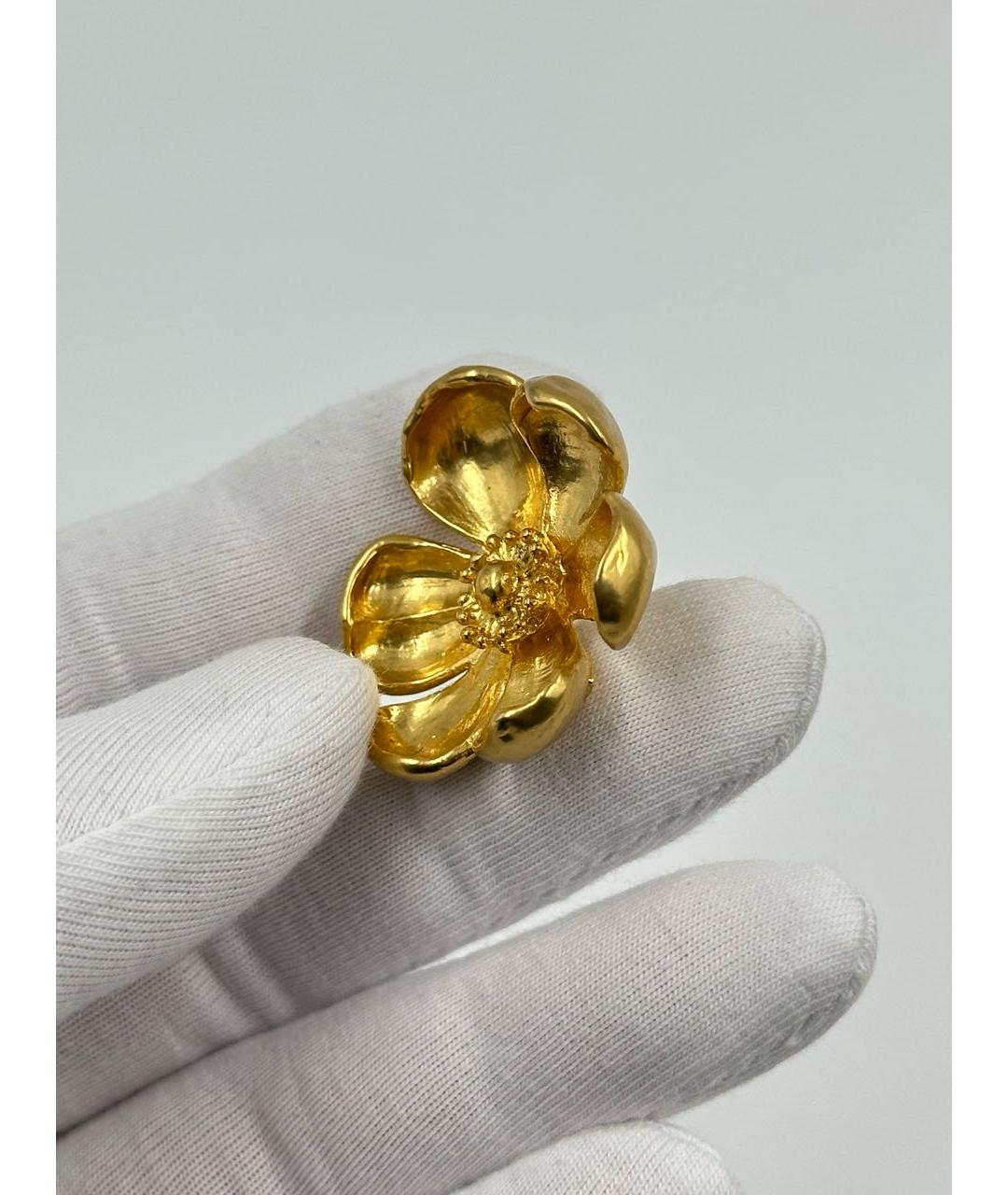 KENZO Золотая позолоченная булавка / брошь, фото 5