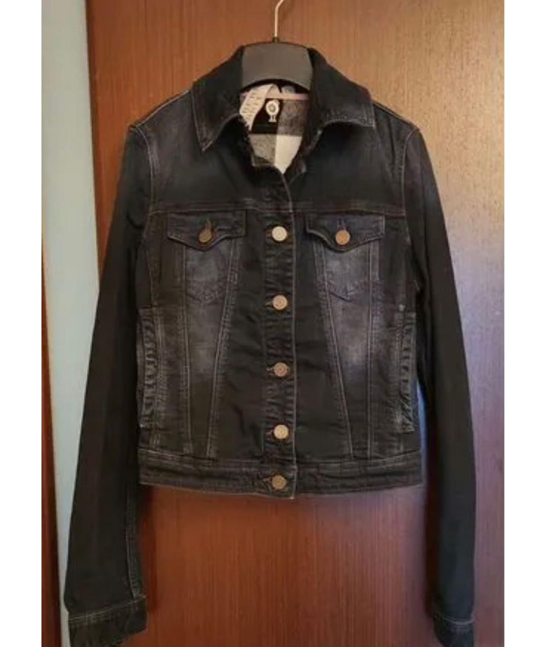 BURBERRY Темно-синяя хлопковая куртка, фото 9